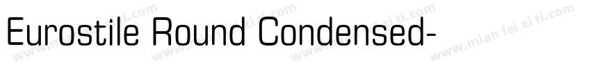 Eurostile Round Condensed字体转换